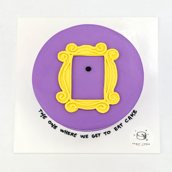 FRIENDS Peephole Frame Signature Aegyo Cake