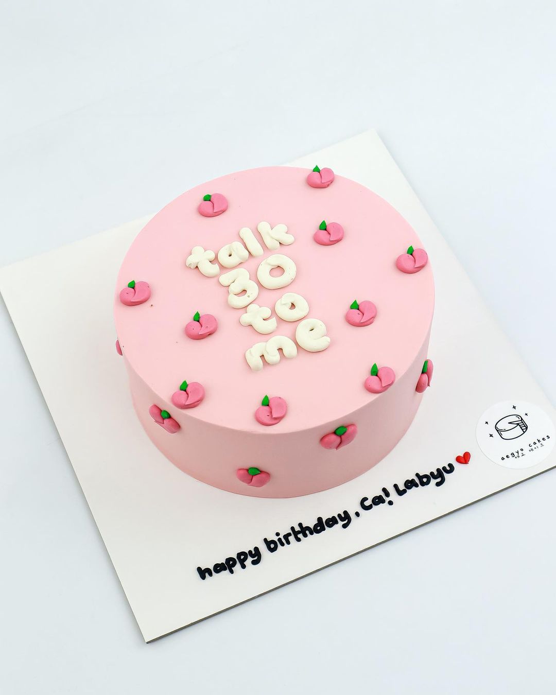 ~ Feelin’ Peachy 🍑 Aegyo Cake ~
