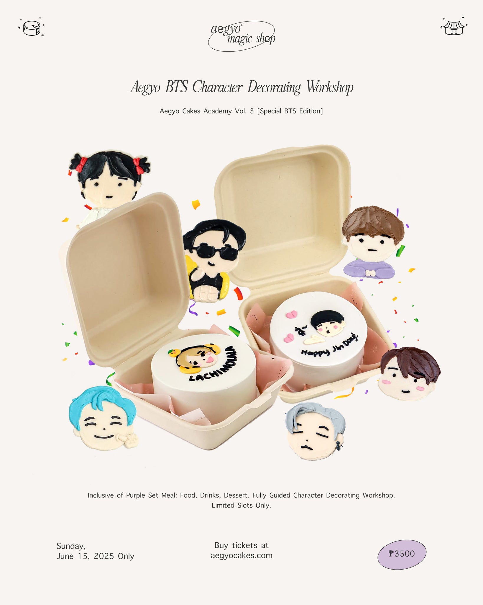 BTS FESTA: Aegyo Cakes Academy Enrollment (June 15, 11AM-2PM)