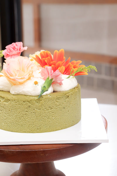 6" Dear Eomma Matcha Burnt Basque Aegyo Cheesecake