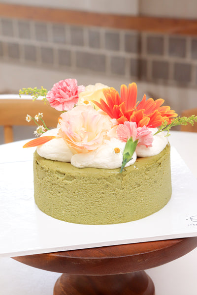 6" Dear Eomma Matcha Burnt Basque Aegyo Cheesecake
