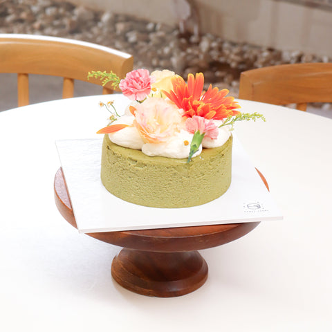 6" Dear Eomma Matcha Burnt Basque Aegyo Cheesecake