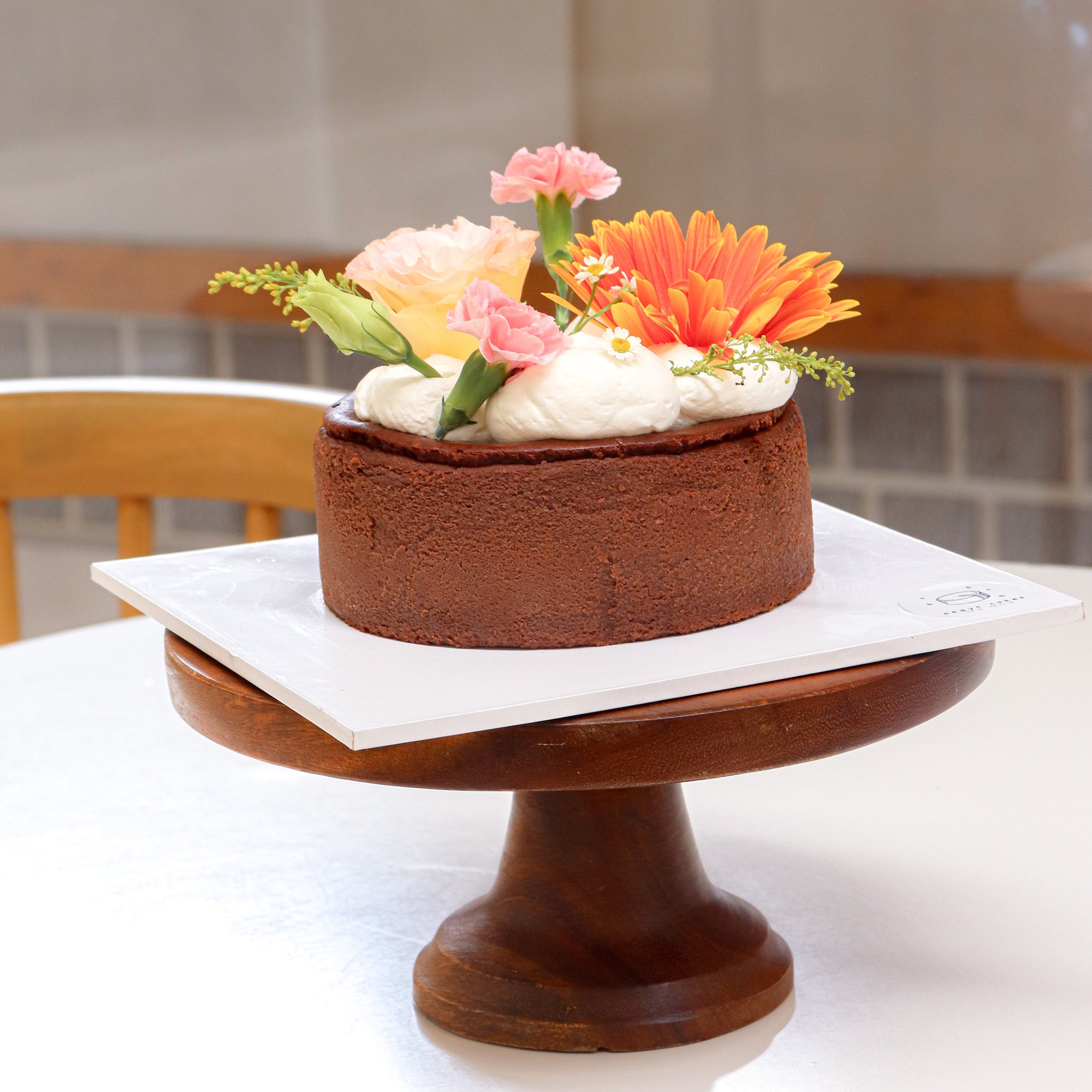 6" Dear Eomma Dark Chocolate Bonbon Burnt Basque Aegyo Cheesecake