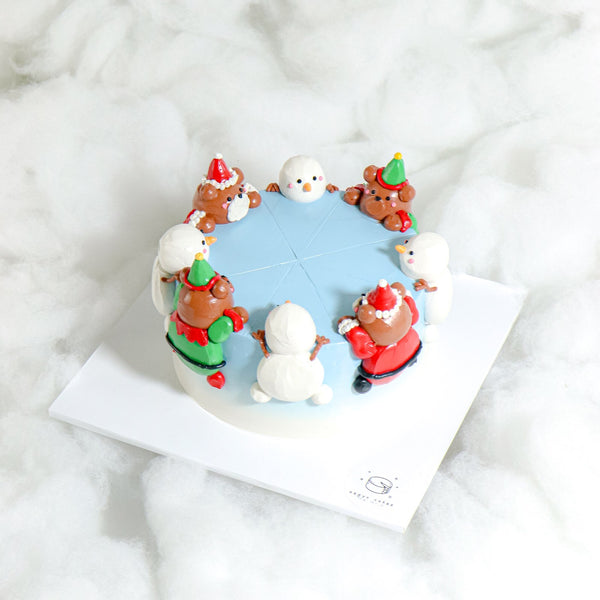 6" Santa's Choco Bonbon Aegyo Cake