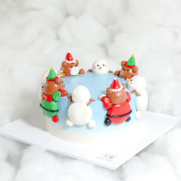 6" Santa's Choco Bonbon Aegyo Cake