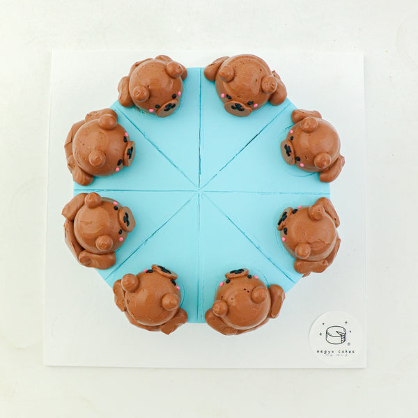 6" Dark Choco Bonbon Daily Aegyo Cake (Original)