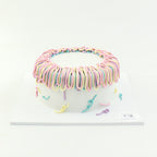 6" Daily Rainbow Velvet with Cream Cheese Frosting Aegyo Cake (Original)