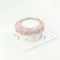 6" Daily Rainbow Velvet with Cream Cheese Frosting Aegyo Cake (Original)