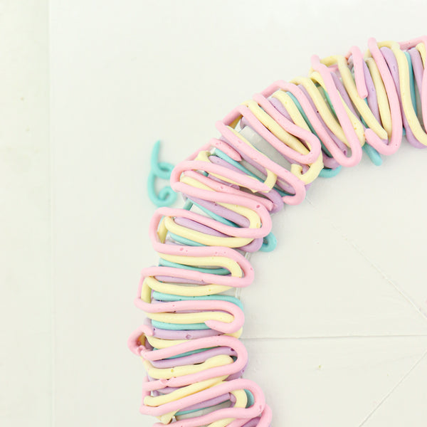 6" Daily Rainbow Velvet with Cream Cheese Frosting Aegyo Cake (Original)