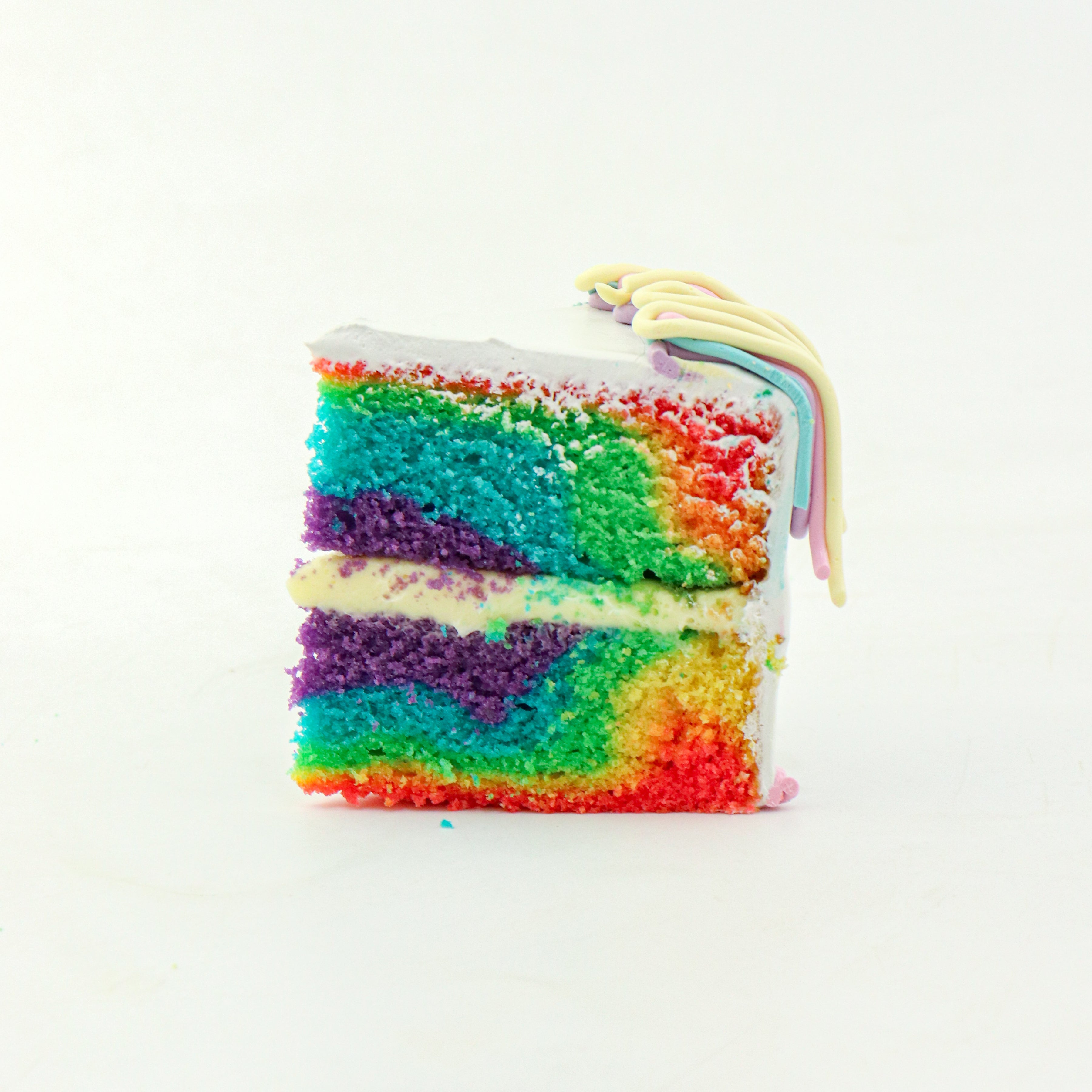 6" Daily Rainbow Velvet with Cream Cheese Frosting Aegyo Cake (Original)