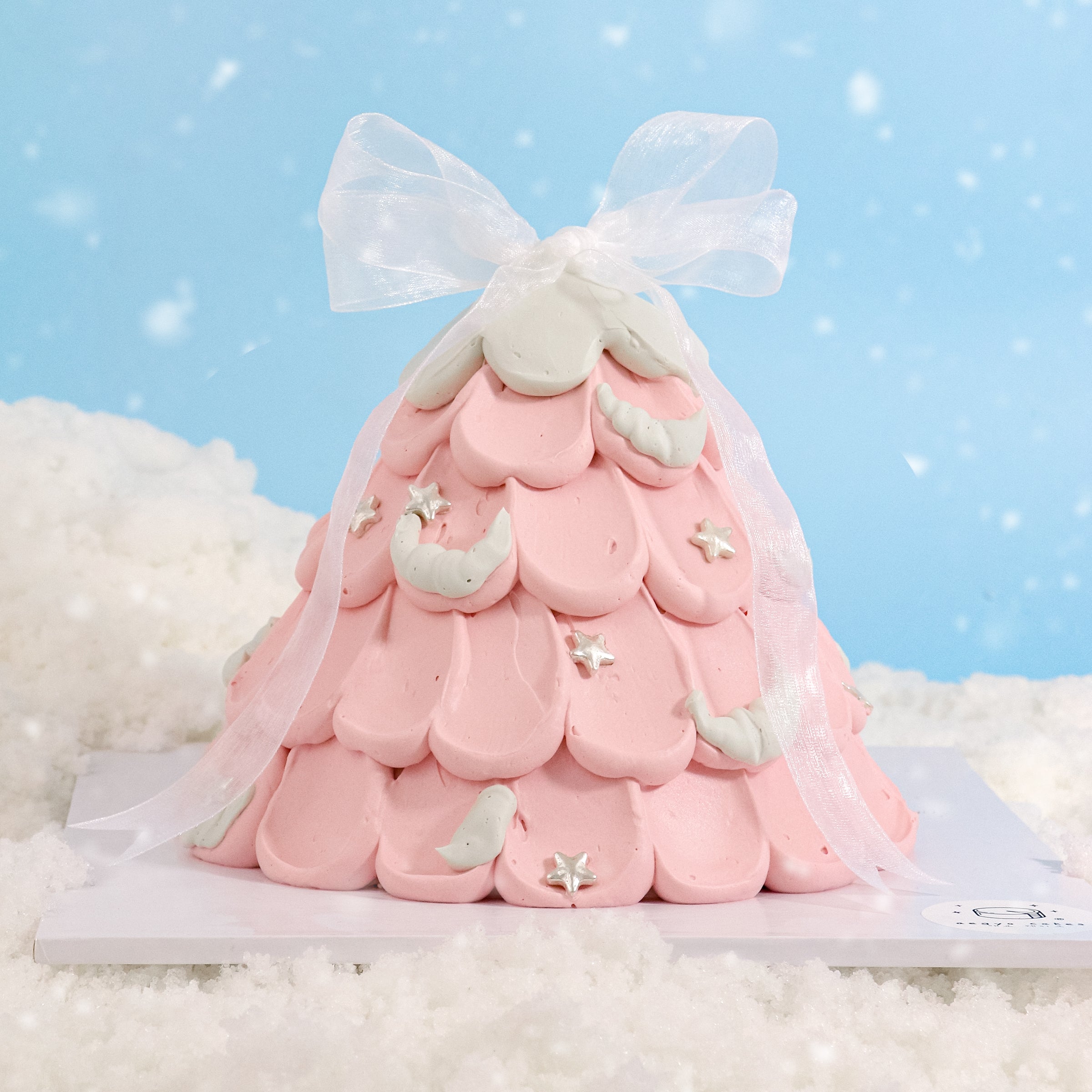 6" Pink Lemon Strawberry Christmas Tree (Winter Edition)