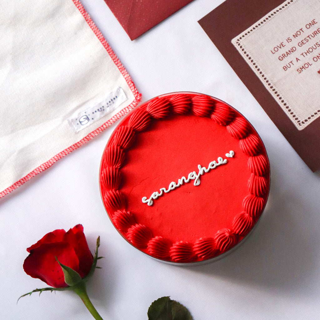 Mango Cloud Valentine Aegyo Cake