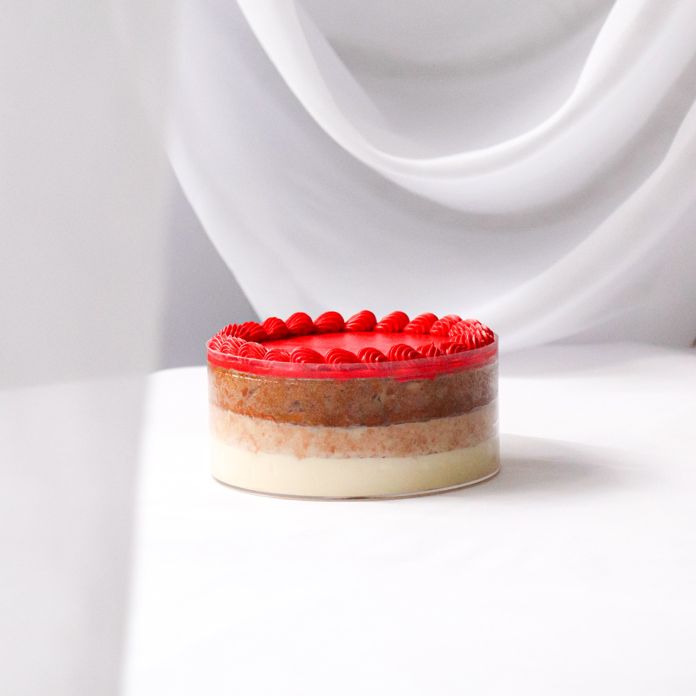 Carrot Cashew Cream Cheese Cloud Valentine Aegyo Cake