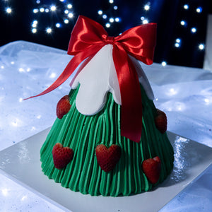6" Christmas Tree Aegyo Cake
