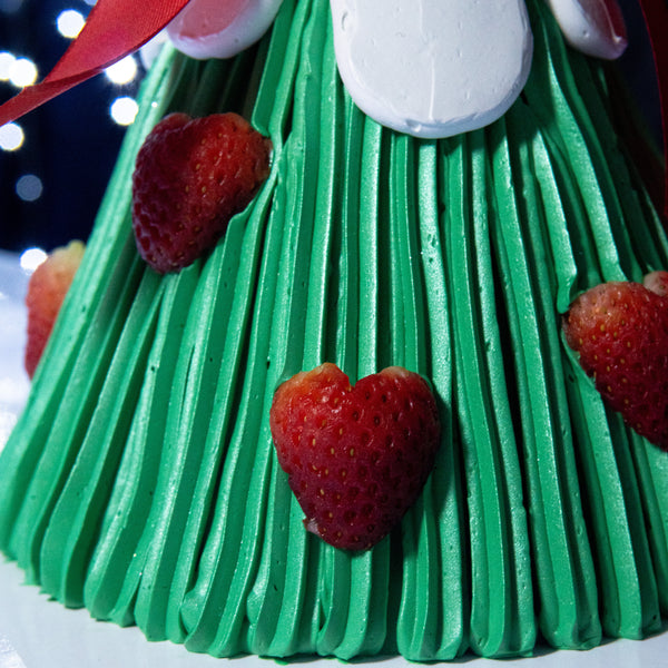 6" Christmas Tree Aegyo Cake