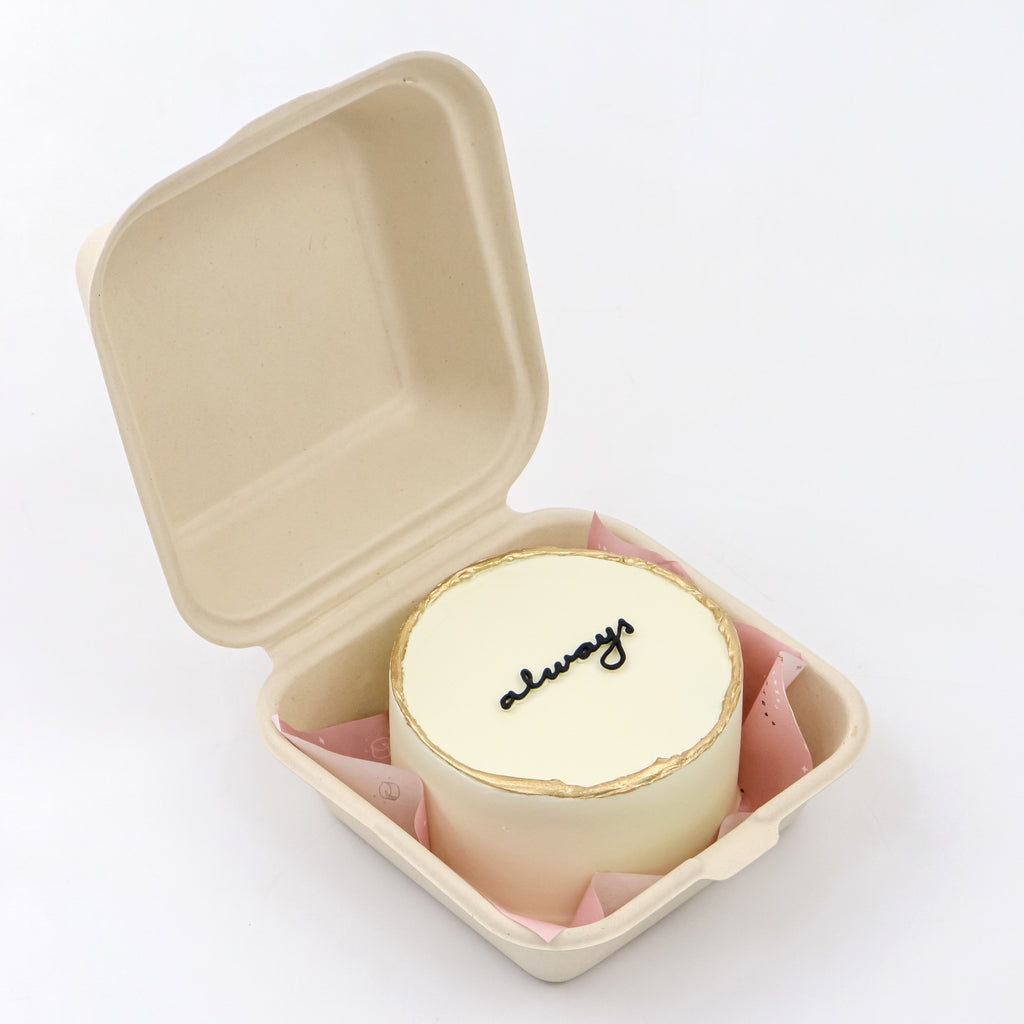 Lunchbox Gold-Rimmed Signature Aegyo Cake