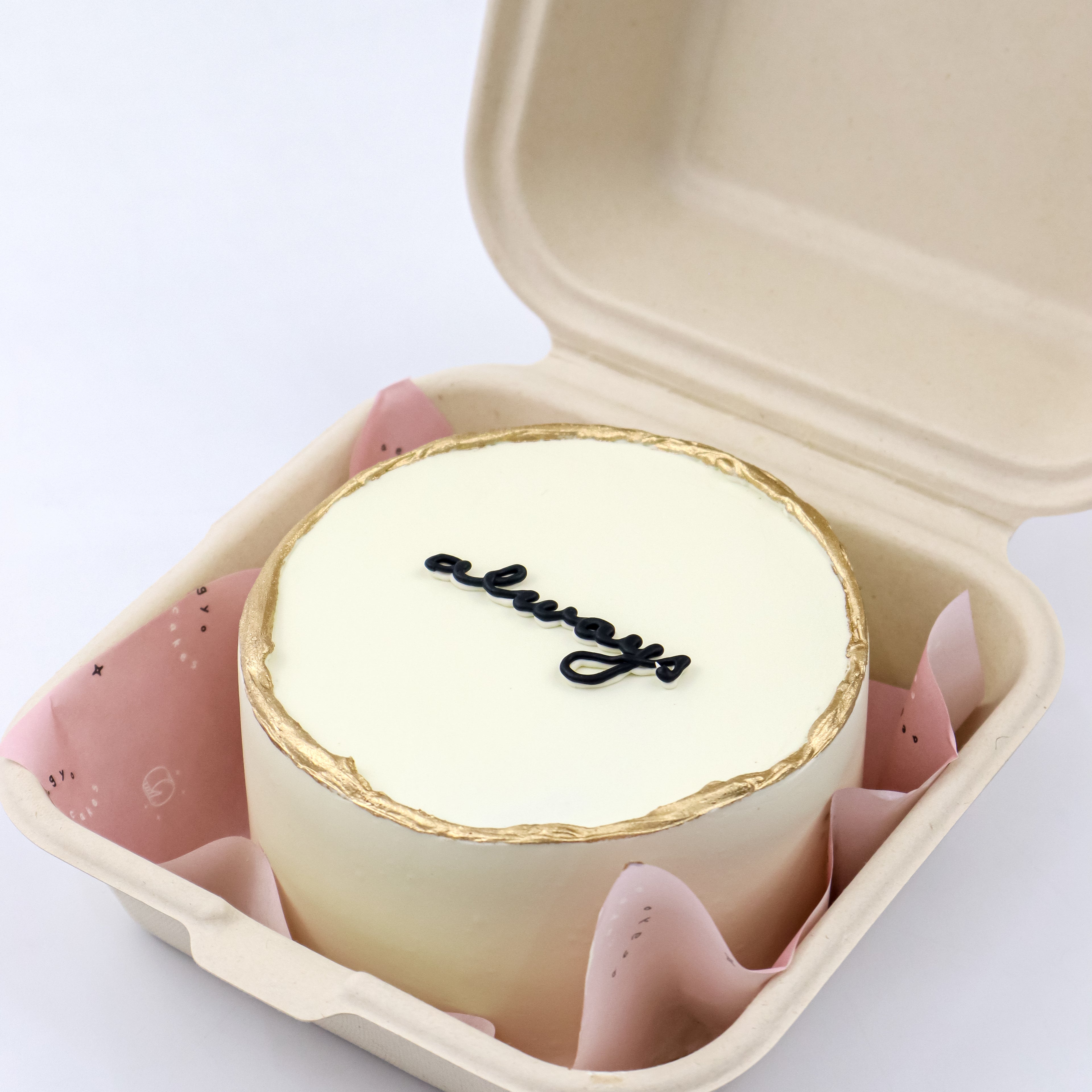 Lunchbox Gold-Rimmed Signature Aegyo Cake